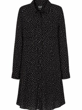 Volcom Black Shirt Dress | Size 10 | Button Front | Long Sleeve | NWOT